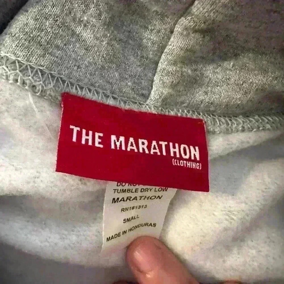 NWOT Women’s Crenshaw Marathon Clothing Cropped Heather Grey Hoodie. Sz: S. - Picture 9 of 9